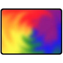 Rainbow Colors Lgbt Pride Abstract Art Double Sided Fleece Blanket (large)  by yoursparklingshop