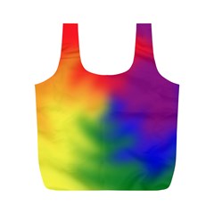 Rainbow Colors Lgbt Pride Abstract Art Full Print Recycle Bag (m) by yoursparklingshop