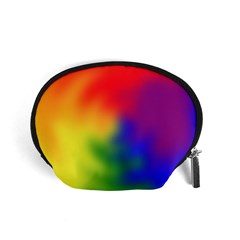 Rainbow Colors Lgbt Pride Abstract Art Accessory Pouch (small) by yoursparklingshop