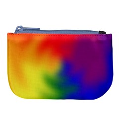 Rainbow Colors Lgbt Pride Abstract Art Large Coin Purse by yoursparklingshop