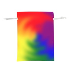 Rainbow Colors Lgbt Pride Abstract Art Lightweight Drawstring Pouch (s) by yoursparklingshop