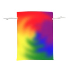 Rainbow Colors Lgbt Pride Abstract Art Lightweight Drawstring Pouch (l) by yoursparklingshop