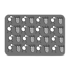 Grey Base, B&w Chpa Pattern Design Plate Mats by CHPALTD