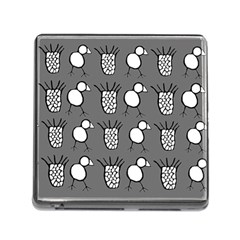 Grey Base, B&w Chpa Pattern Design Memory Card Reader (square 5 Slot) by CHPALTD