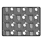 grey base, b&w chpa pattern design Fleece Blanket (Small) 50 x40  Blanket Front