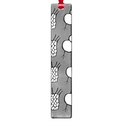 Grey Base, B&w Chpa Pattern Design Large Book Marks by CHPALTD