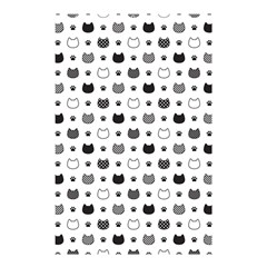 Kitten Head Paw Footprint Seamless Pattern 1 Shower Curtain 48  X 72  (small)  by TastefulDesigns