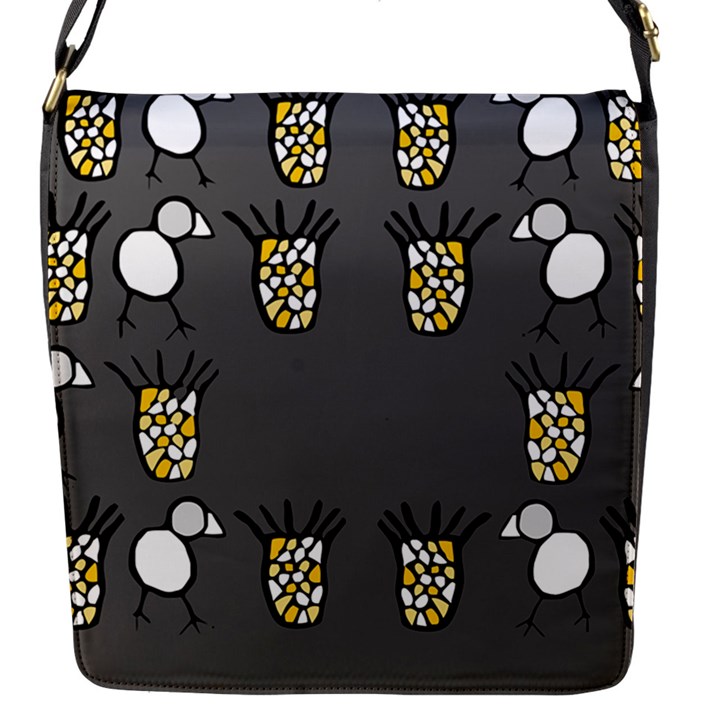 CCHPA Coloured Pineapple Flap Closure Messenger Bag (S)