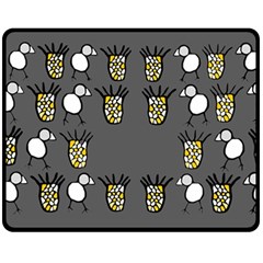 Cchpa Coloured Pineapple Double Sided Fleece Blanket (medium) 