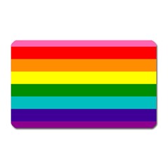 Original 8 Stripes Lgbt Pride Rainbow Flag Magnet (rectangular) by yoursparklingshop