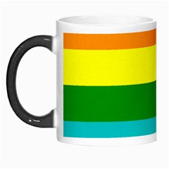 Original 8 Stripes Lgbt Pride Rainbow Flag Morph Mugs by yoursparklingshop