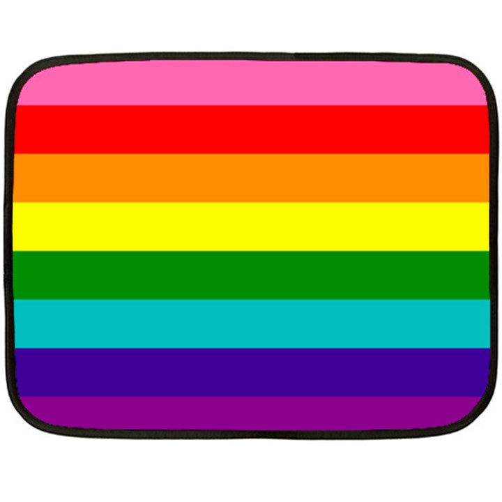 Original 8 Stripes LGBT Pride Rainbow Flag Fleece Blanket (Mini)