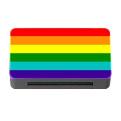 Original 8 Stripes Lgbt Pride Rainbow Flag Memory Card Reader With Cf by yoursparklingshop