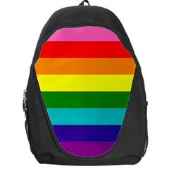 Original 8 Stripes Lgbt Pride Rainbow Flag Backpack Bag by yoursparklingshop