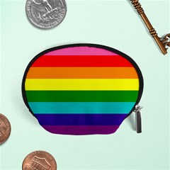 Original 8 Stripes Lgbt Pride Rainbow Flag Accessory Pouch (small) by yoursparklingshop