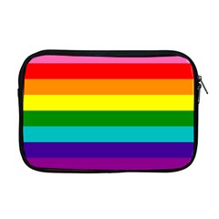 Original 8 Stripes Lgbt Pride Rainbow Flag Apple Macbook Pro 17  Zipper Case by yoursparklingshop