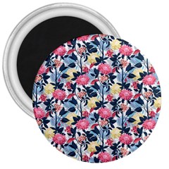 Beautiful Floral Pattern 3  Magnets by TastefulDesigns