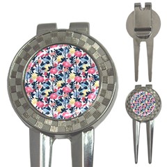 Beautiful Floral Pattern 3-in-1 Golf Divots by TastefulDesigns