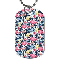 Beautiful Floral Pattern Dog Tag (one Side) by TastefulDesigns