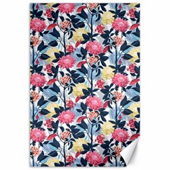 Beautiful Floral Pattern Canvas 24  X 36  by TastefulDesigns