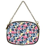 Beautiful floral pattern Chain Purse (Two Sides) Front