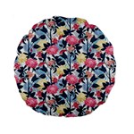 Beautiful floral pattern Standard 15  Premium Round Cushions Front