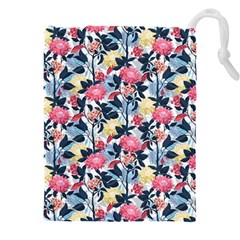 Beautiful Floral Pattern Drawstring Pouch (4xl) by TastefulDesigns