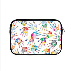 Colorful Palms, Hand Print Pattern, Rainbow Colors Palette Apple Macbook Pro 15  Zipper Case by Casemiro