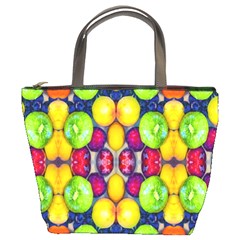 Fruits And Vegetables Pattern Bucket Bag by dflcprintsclothing