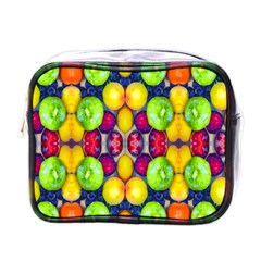 Fruits And Vegetables Pattern Mini Toiletries Bag (one Side)