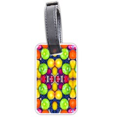 Fruits And Vegetables Pattern Luggage Tag (one Side) by dflcprintsclothing