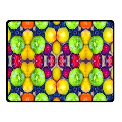 Fruits And Vegetables Pattern Double Sided Fleece Blanket (small)  by dflcprintsclothing