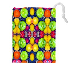 Fruits And Vegetables Pattern Drawstring Pouch (4xl) by dflcprintsclothing