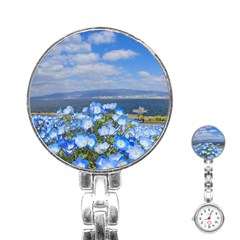 Floral Nature Stainless Steel Nurses Watch by Sparkle