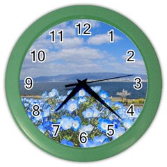 Floral Nature Color Wall Clock by Sparkle