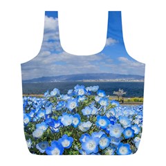 Floral Nature Full Print Recycle Bag (l) by Sparkle