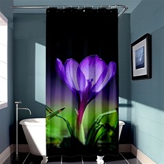 Flower Shower Curtain 36  X 72  (stall)  by Sparkle