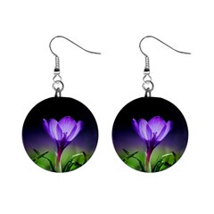 Floral Nature Mini Button Earrings by Sparkle