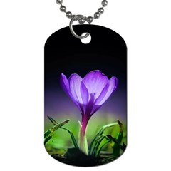 Floral Nature Dog Tag (one Side)