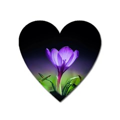 Floral Nature Heart Magnet