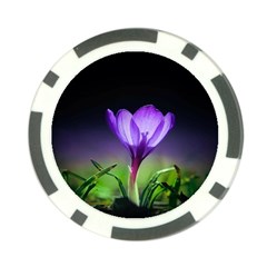 Floral Nature Poker Chip Card Guard