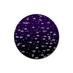 Stars Rubber Coaster (round)  by Sparkle