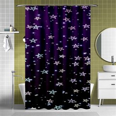 Stars Shower Curtain 48  X 72  (small)  by Sparkle