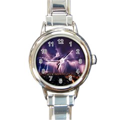 Spark Round Italian Charm Watch by Sparkle