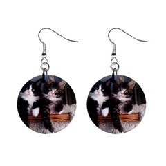 Cats Brothers Mini Button Earrings by Sparkle