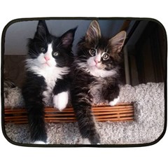 Cats Brothers Double Sided Fleece Blanket (mini)  by Sparkle