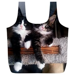 Cats Brothers Full Print Recycle Bag (xl) by Sparkle