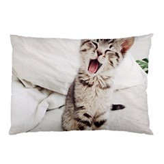 Laughing Kitten Pillow Case by Sparkle