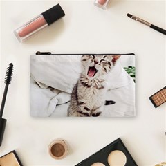 Laughing Kitten Cosmetic Bag (small) by Sparkle