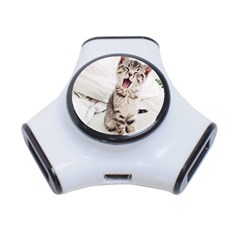 Laughing Kitten 3-port Usb Hub by Sparkle